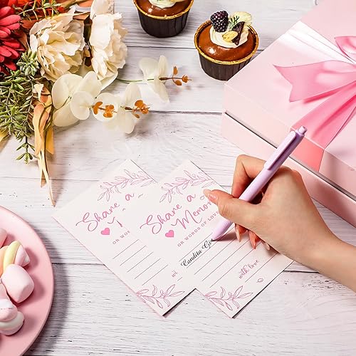 Miniatura 5 de Pajean 50 tarjetas de memoria para colecciones de vida, caja de tarjetas de memoria para ideas de invitados, funeraria, graduación, boda, despedida