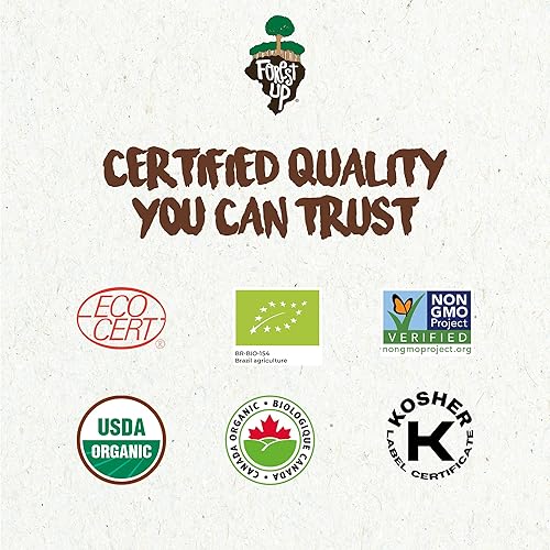 Vista 25 de Snack The True Organic Brasil Nuts 15 oz – Crudos y sin sal – Kosher – Saludables ricos en proteína vegetal – Cosechados en la selva amazónica