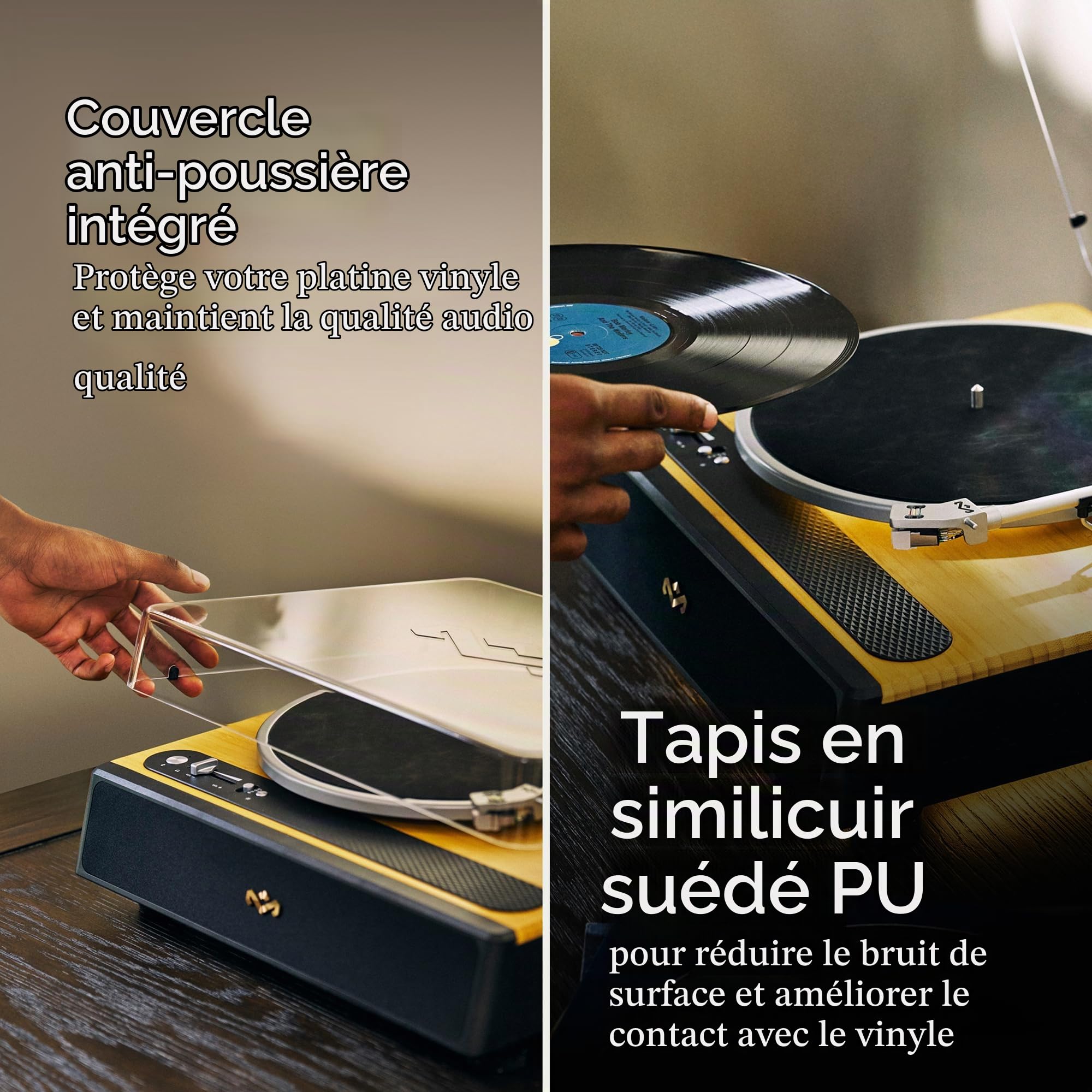House of Marley Soul Rebel Platine Vinyle Bluetooth avec Haut-parleurs