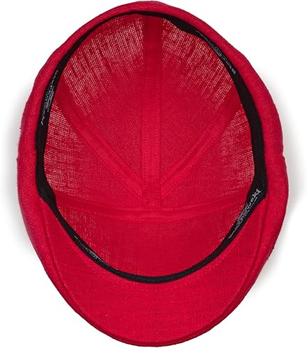 Miniatura 4 de Sterkowski Ivy Five - Gorra plana de lino 100% natural para hombres y mujeres, súper ligera, 5 paneles sin forro