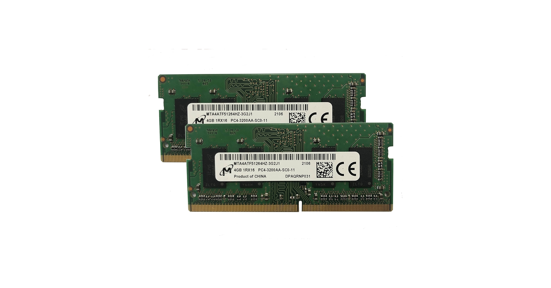 Micron 8GB KIT(2 x 4GB) DDR4 3200MHz PC4-25600 1.2V 1R x 16