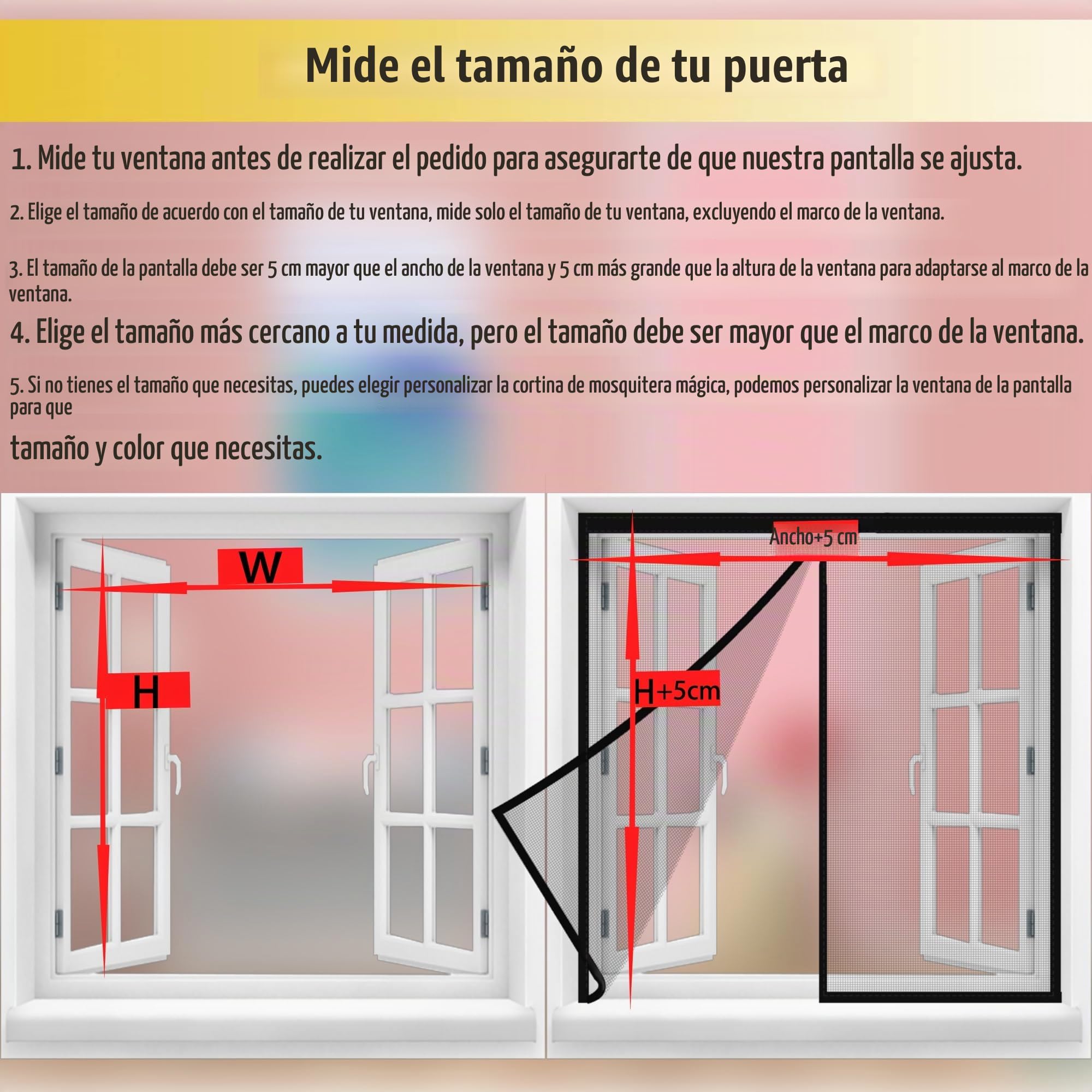 Mosquitera Magnética Para Ventanas,120x120cm Mosquitera Puerta con Malla Super Fina para Dejar Pasar el Aire Fresco, Puerta de Pasillo de Balcón Sala Negro