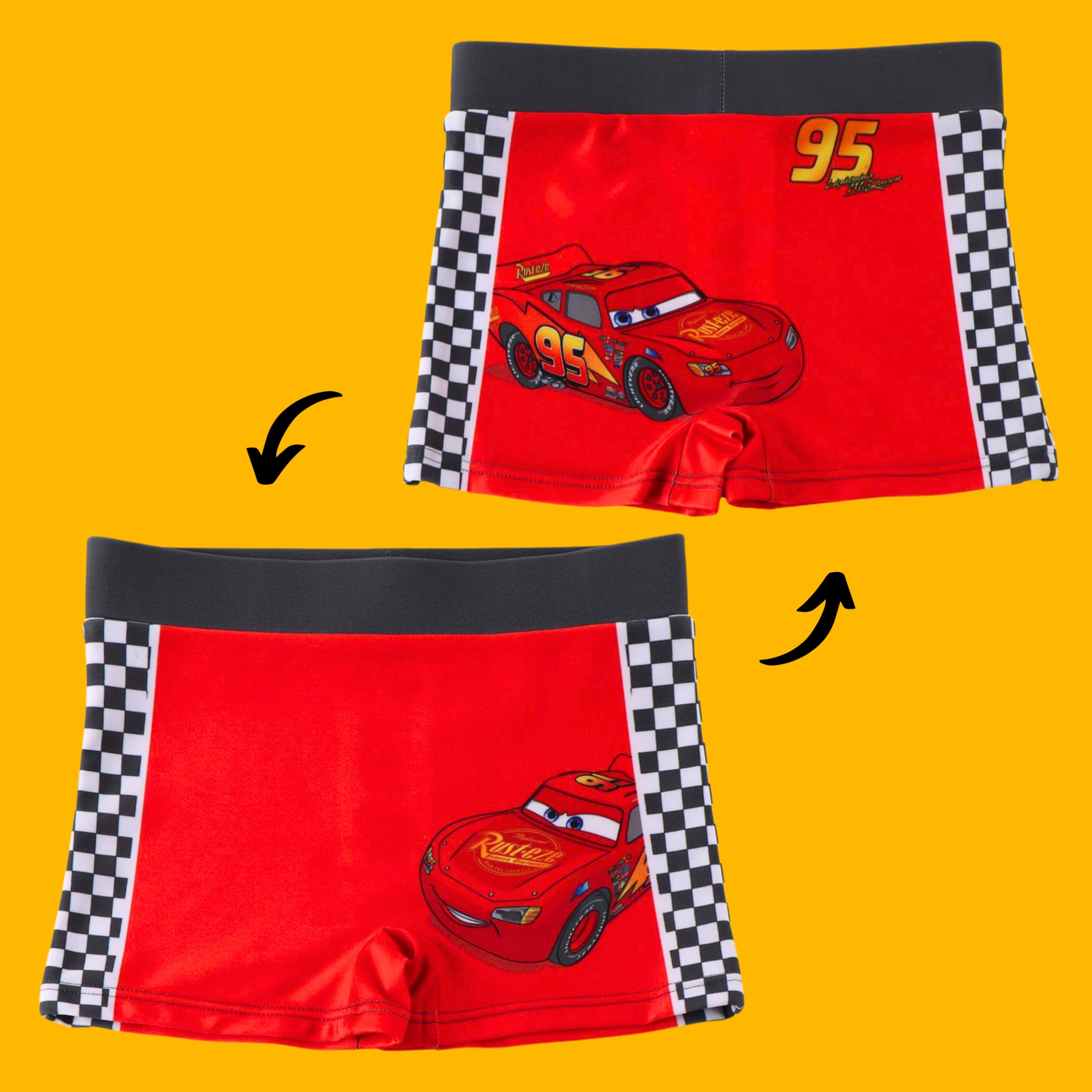 Disney Pixar Cars Bañador para Niño, Shorts Baño Boxer, Bañador de Natación Infantil, Tallas 3 a 8 Años — view 5