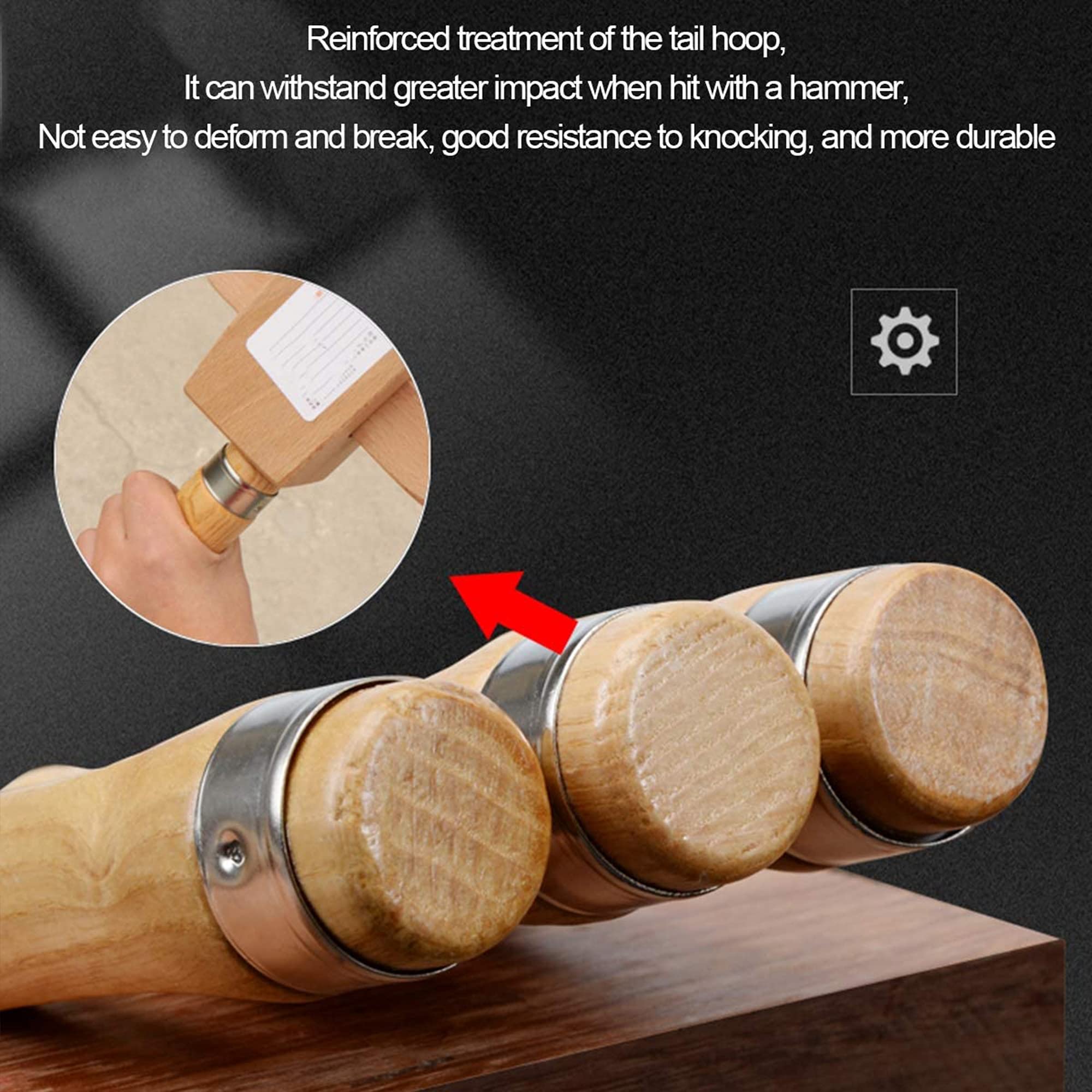 Formones Juego Cinceles Formones para Madera 8 Cinceles Profesionales Acero Cromo-Vanadio y Mango de Madera para Tallar Madera Carpintería Recortar Los Bordes