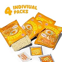 Vista 5 de Ramen con Queso - Ramen de Sopa de Cheddar Patada Suave, Cremoso y Sabroso Fideos Coreanos 3.92 oz (Paquete de 4)