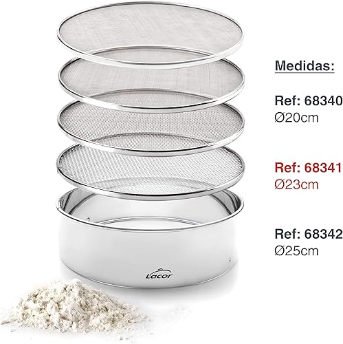 Miniatura 2 de Lacor Tamiz de malla intercambiable 4, acero inoxidable, plata, 9.1 in