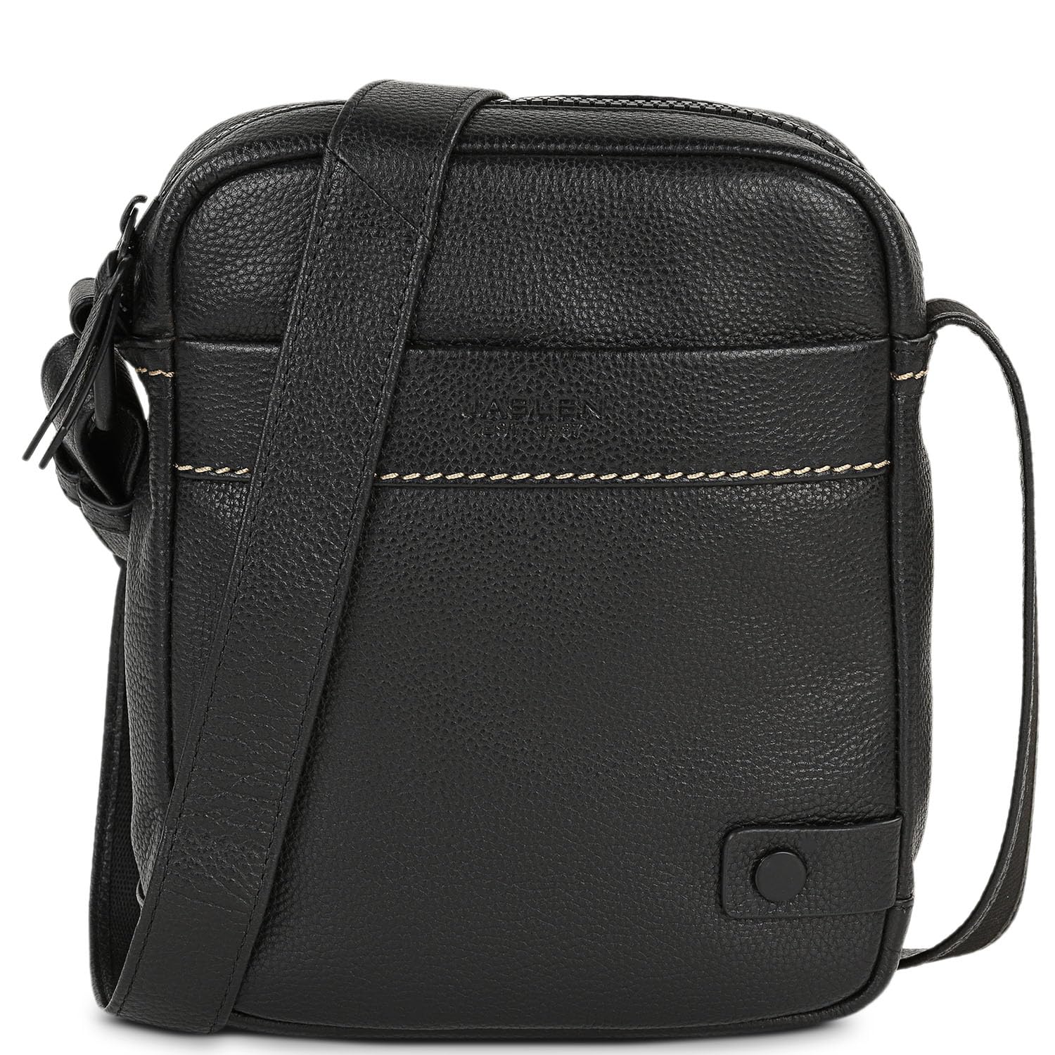 Men's Leather Crossbody Messenger Bag Stylish Herrentasche Umhängen Leder S