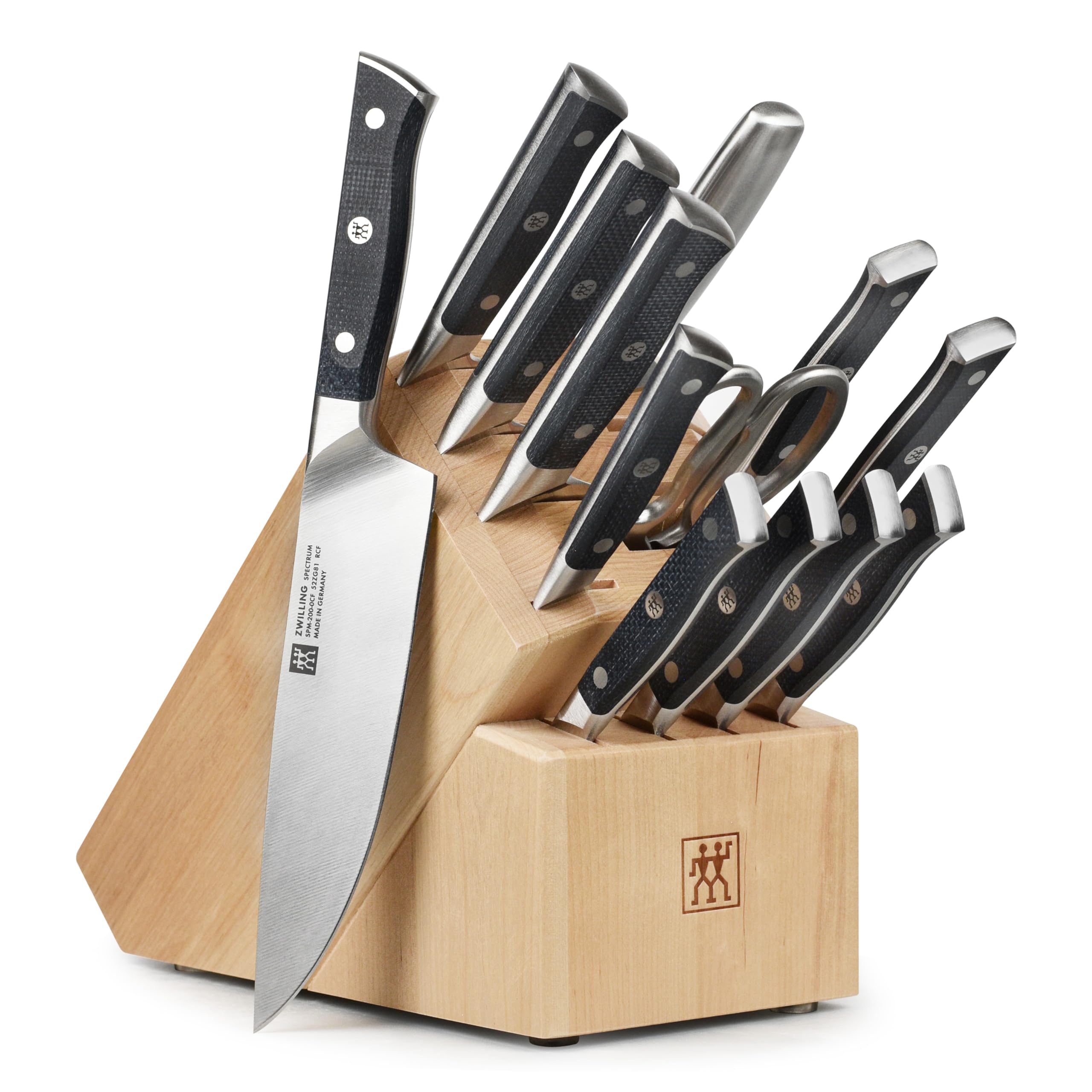 ZWILLING Spectrum 14-Piece Knife Block Set - Birchwood
