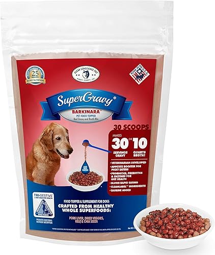 Miniatura 8 de SuperGravy BARKinara - Decoración natural para salsa de comida para perros, mezcla de caldo de hidratación, grado humano, condimento para croquetas