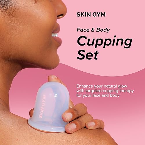 Miniatura 2 de SKIN GYM Juego de ventosas faciales y corporales, terapia de masaje al vacío con ventosa, reduce la celulitis y las arrugas
