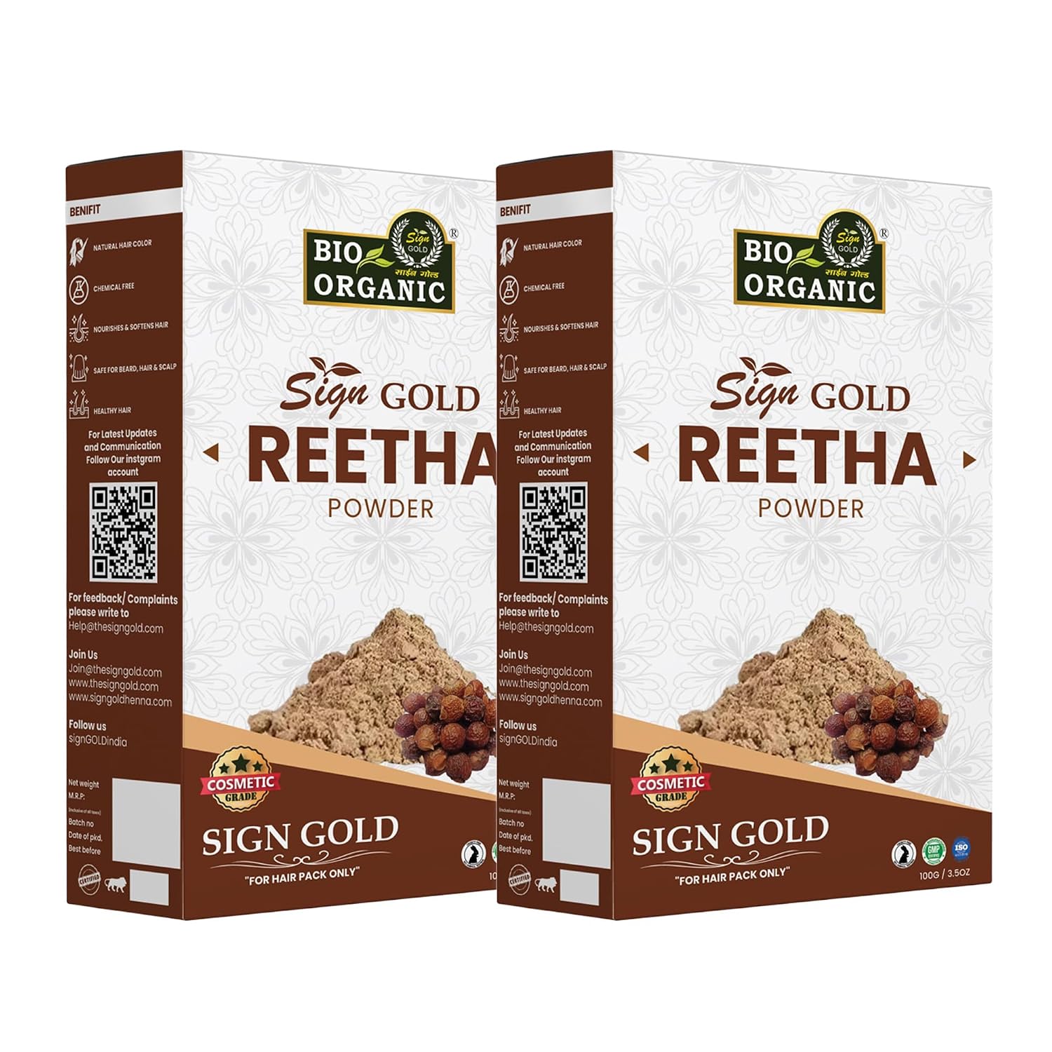 Pure & Natural Reetha Powder for Hair 100g Pack of 2 | Wash & Scalp Cleansing | Herbal Ayurvedic Powder for Dandruff Contr... - Review, Price and Buying Guide