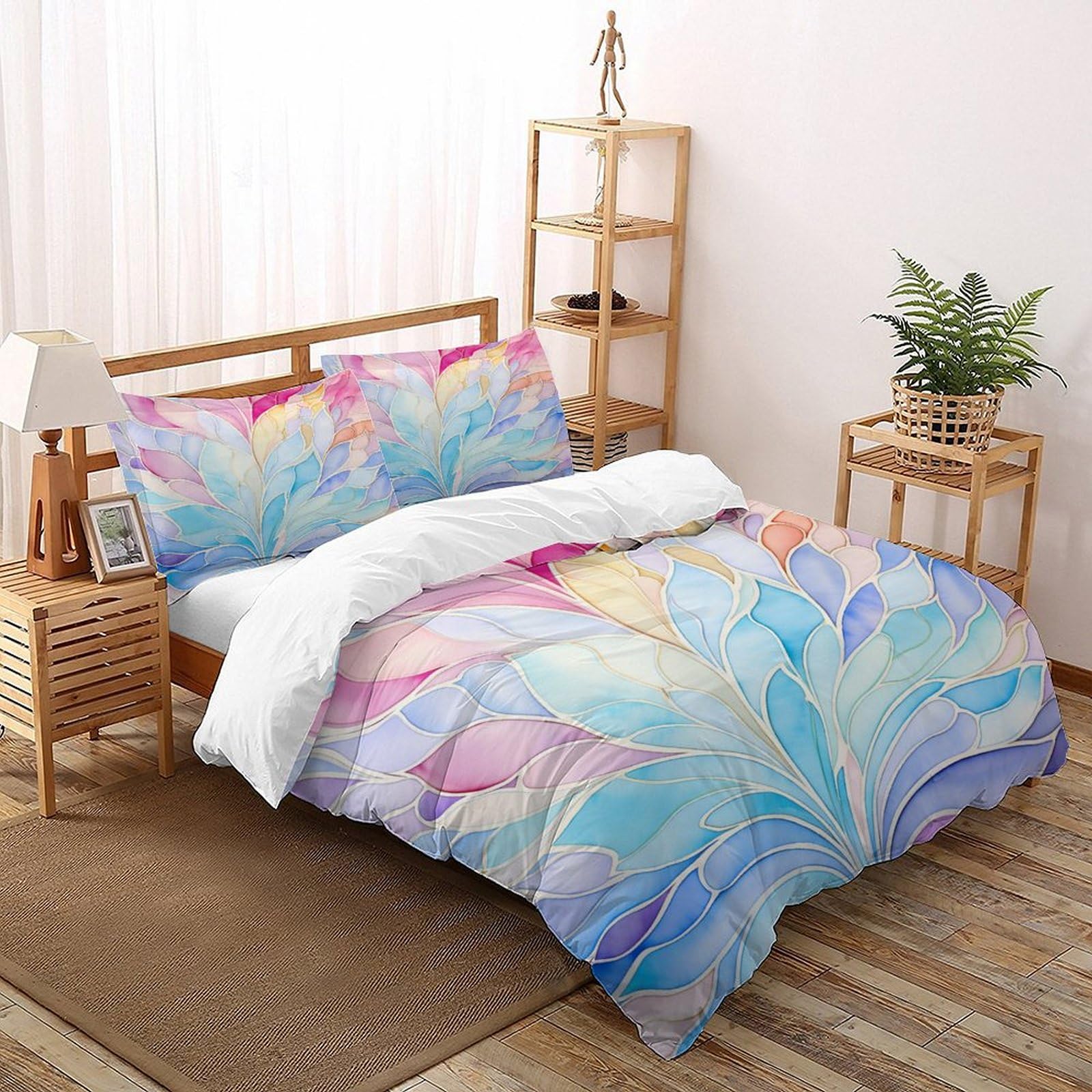 Housses de couettes microfibre de qualité supérieure imprimé lotus