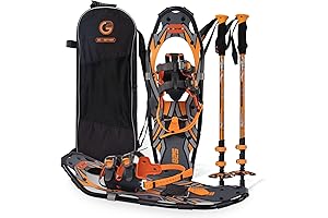 G2 21/25/30/36 Inches Light Weight Snowshoes with Snowshoes Heel Lift
