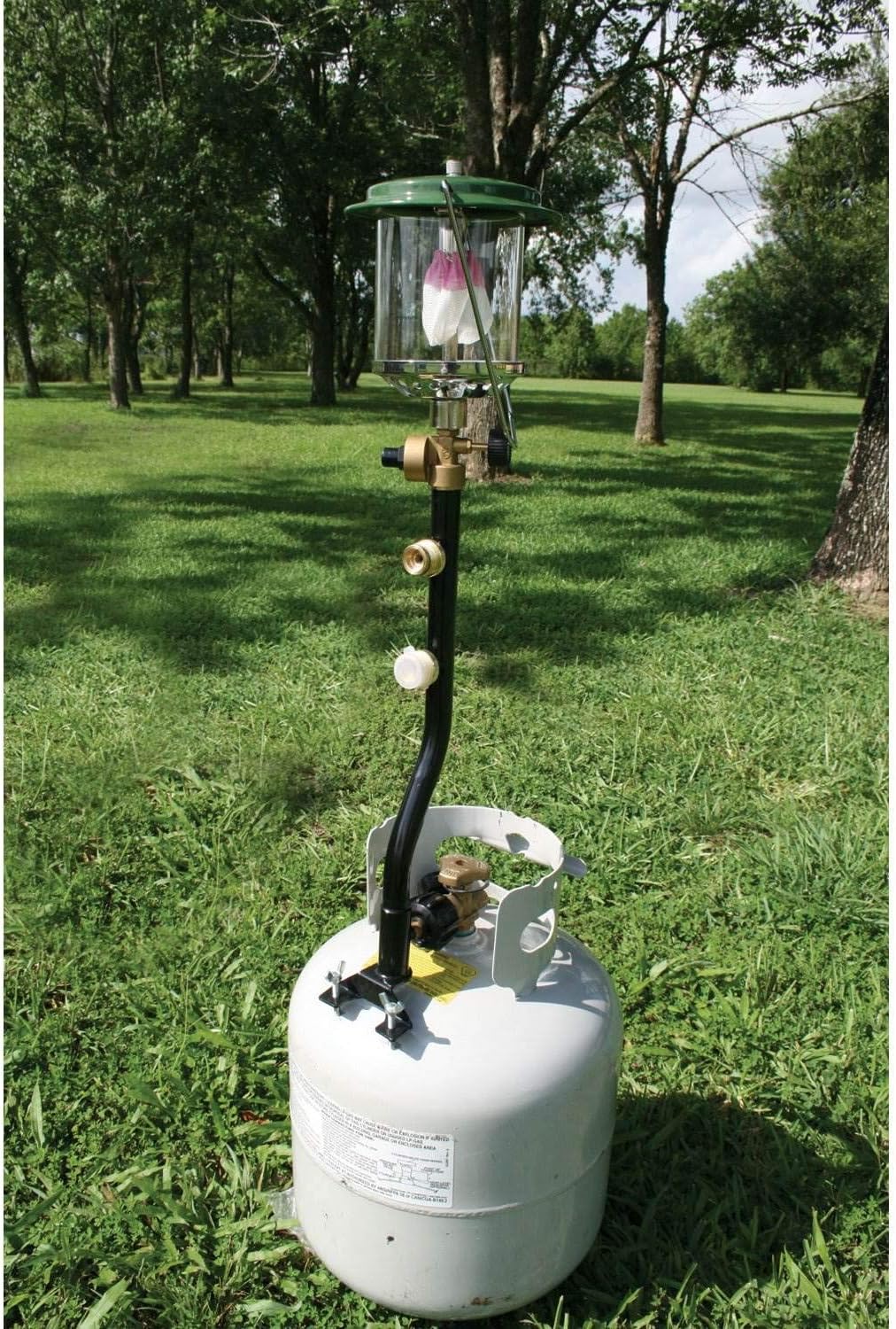 Texsport 2 Piece Propane Distribution Tree with Outlets to hook up 3 Propane Appliances to One Tank, 30 inches