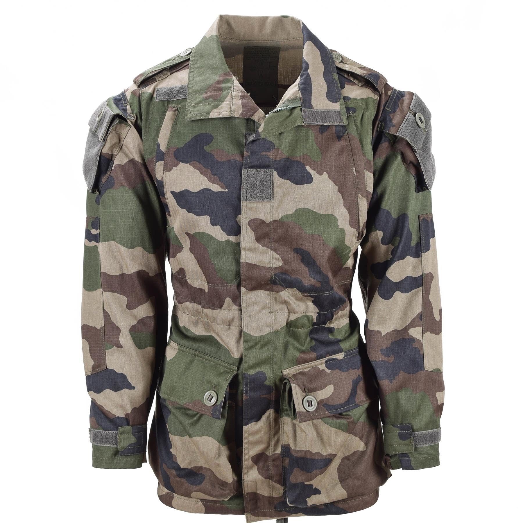 Militar Men's Green Genuine French Army Parka Feline T4 Combat Jacket Cce Camo Tropical Weather New
