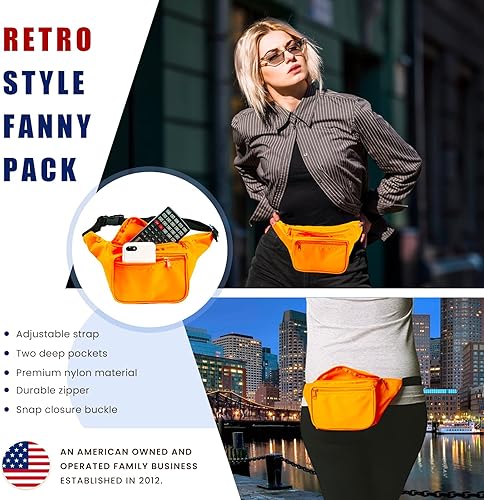 Miniatura 3 de Cangurera Premium Funny guy - Diferentes estilos disponibles, talla única , Anaranjado Neón