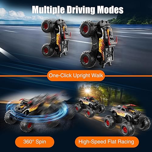 Miniatura 3 de Autos a control remoto impermeables  Camión de control remoto monstruo 116, regalos de cumpleaños de Navidad para niños de 8 a 12 años, 4WD todo