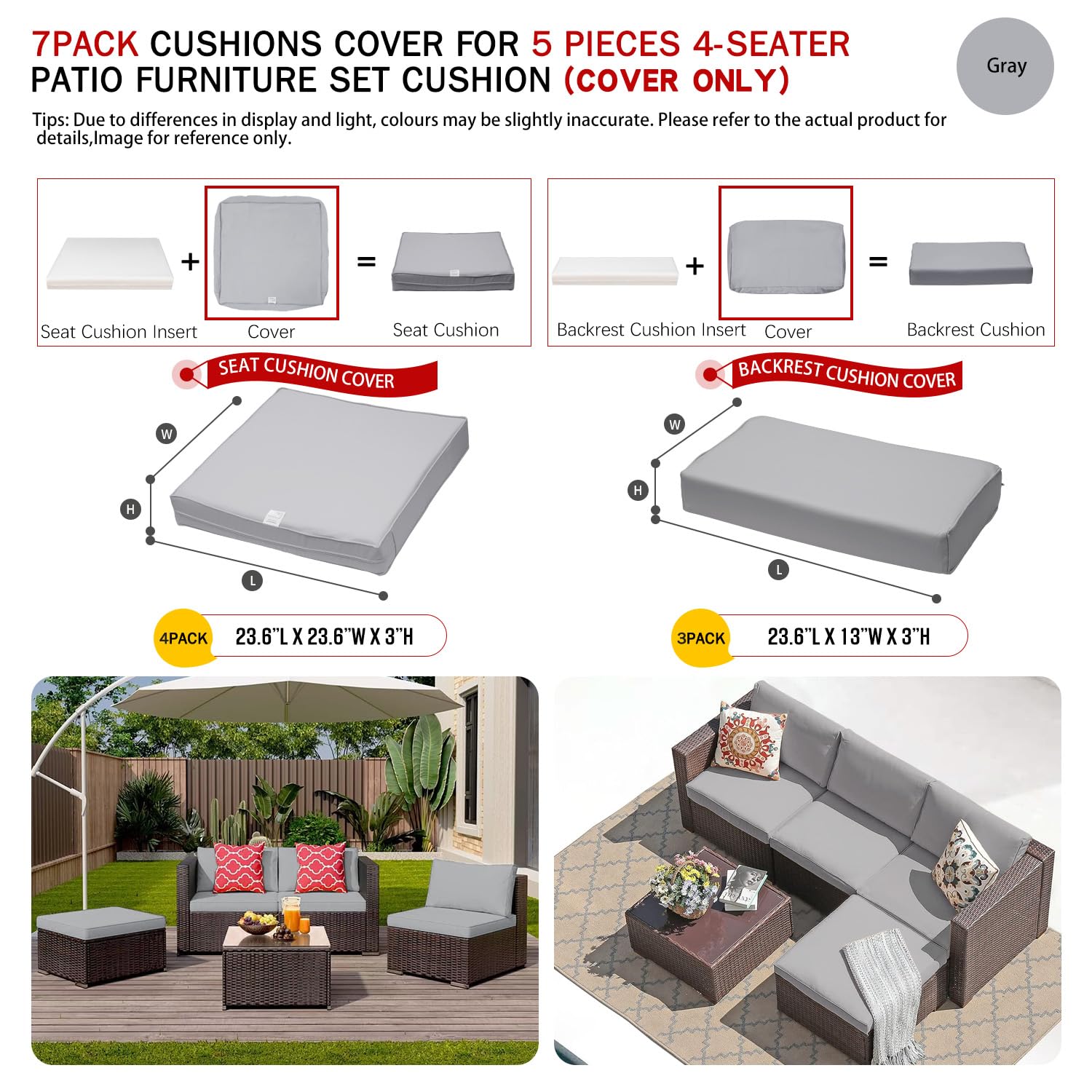 ClawsCover Outdoor-Kissenbezüge Set – Wasserabweisend & UV-beständig Für Terrassenmöbel