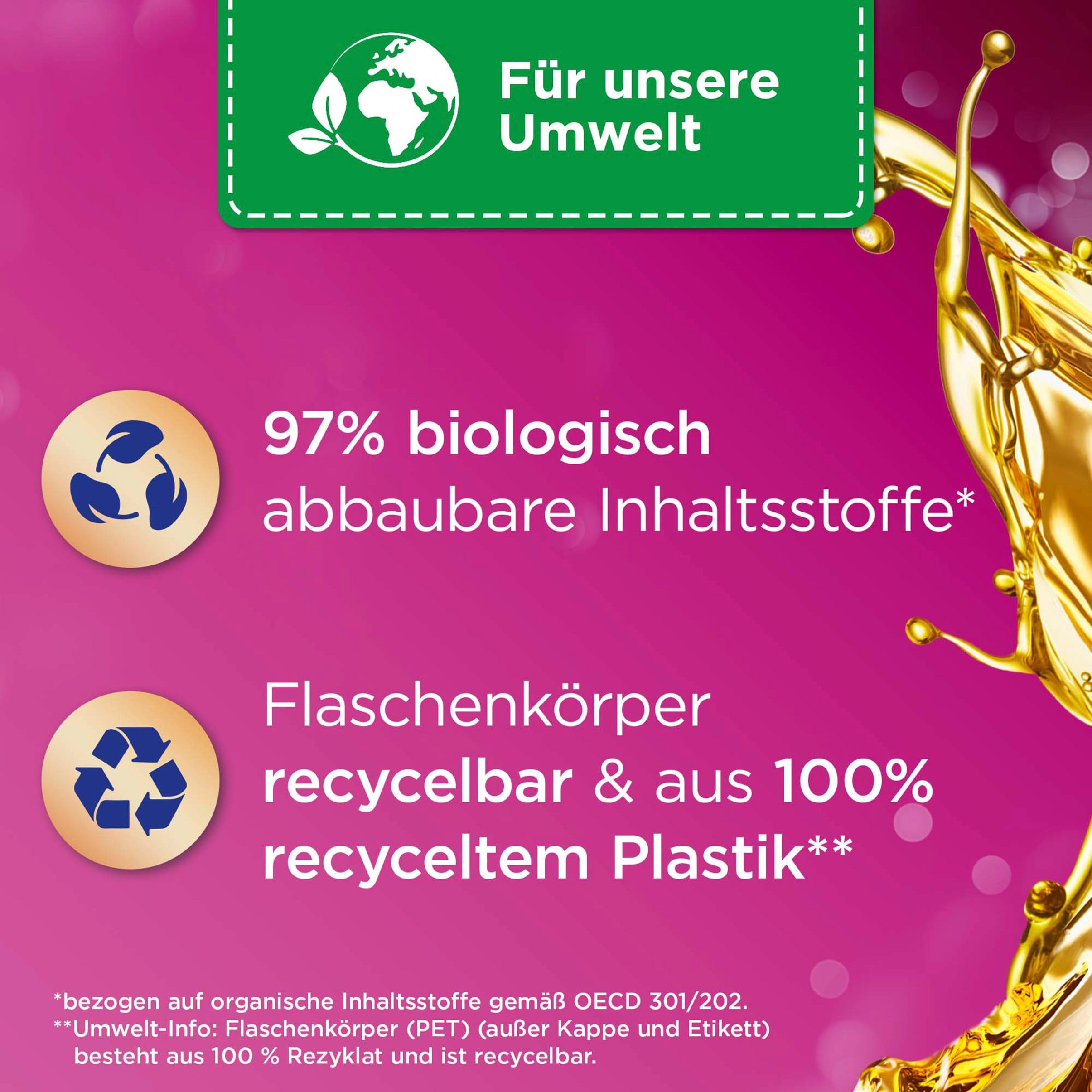VERNEL Aromatherapie Bezaubernde Magnolie Weichspüler 444WL (12x37 Waschladungen), langanhaltender Wäscheduft mit ätherischen Ölen für 24/7 Frische, recycelbare Flasche