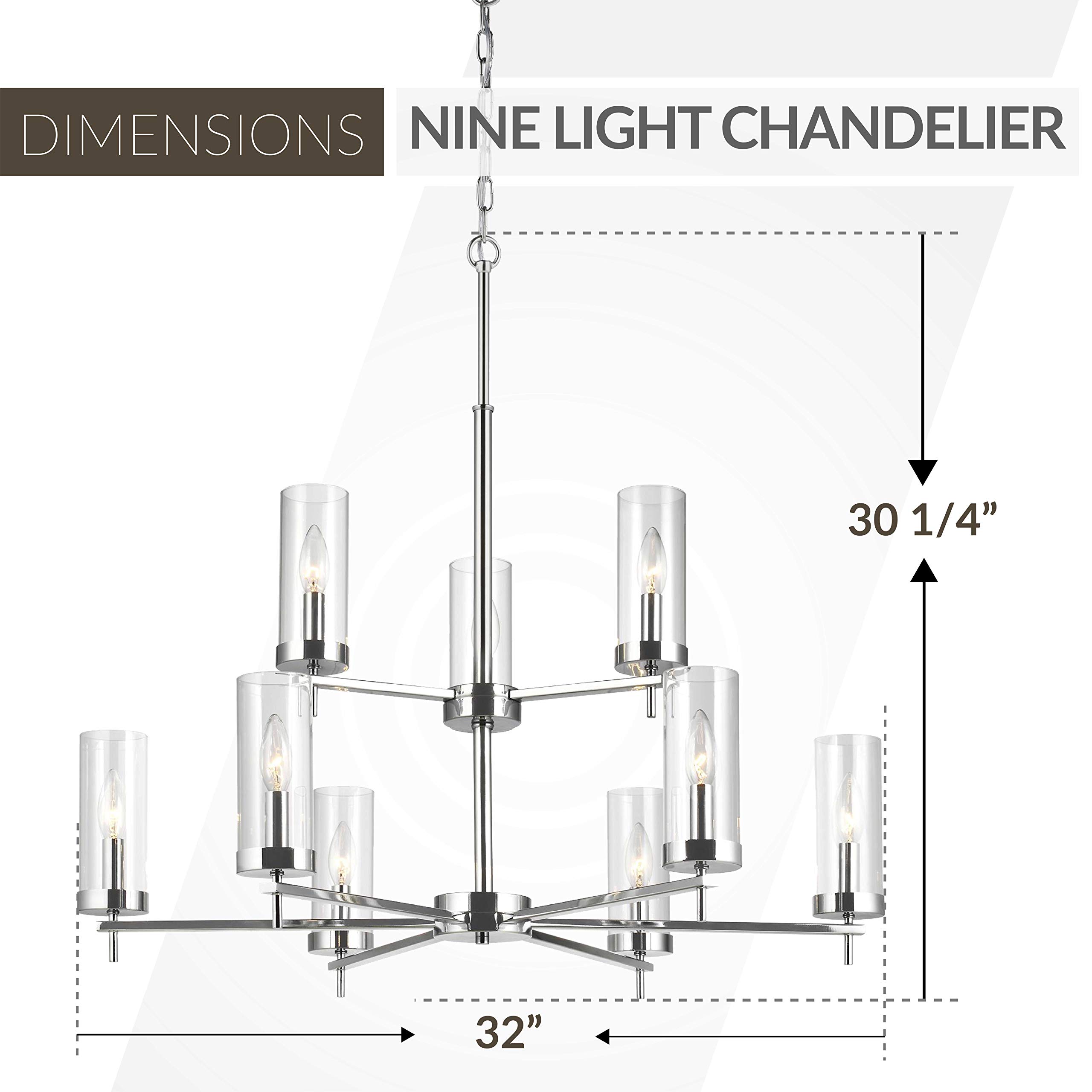 Generation Lighting 3190309-05 Zire Nine-Light Chandelier