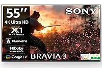 Sony 55 Inch 4K LED TV Black with Google TV