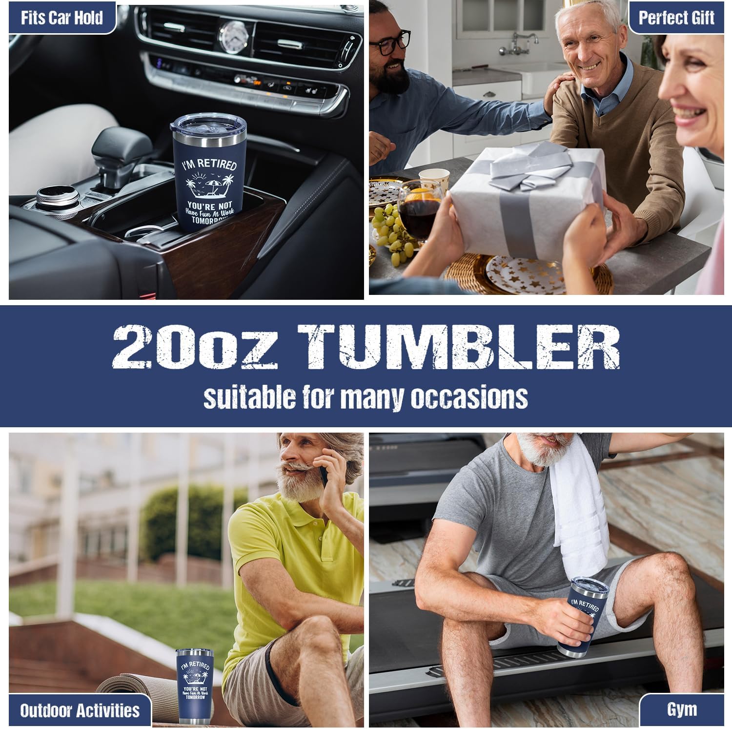 Retirement Gift for Men, Retirement Gifts for Men 2025, Happy Retirement Gifts for Retirees Dad Grandpa, Funny Retired Gifts, Best Retire Gift Idea for Teacher Coworker Brother - Image 4