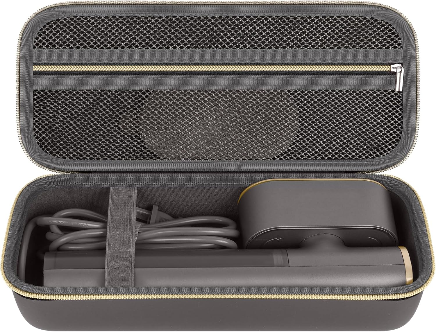 Steamer Case Compatible with Jack & Rose/for FEPPO/for Nesugar/for Kssvzz Portable Steamers, Handheld Iron Carrying Storage Bag Organizer with Mesh Pocket for Accessories-Brown