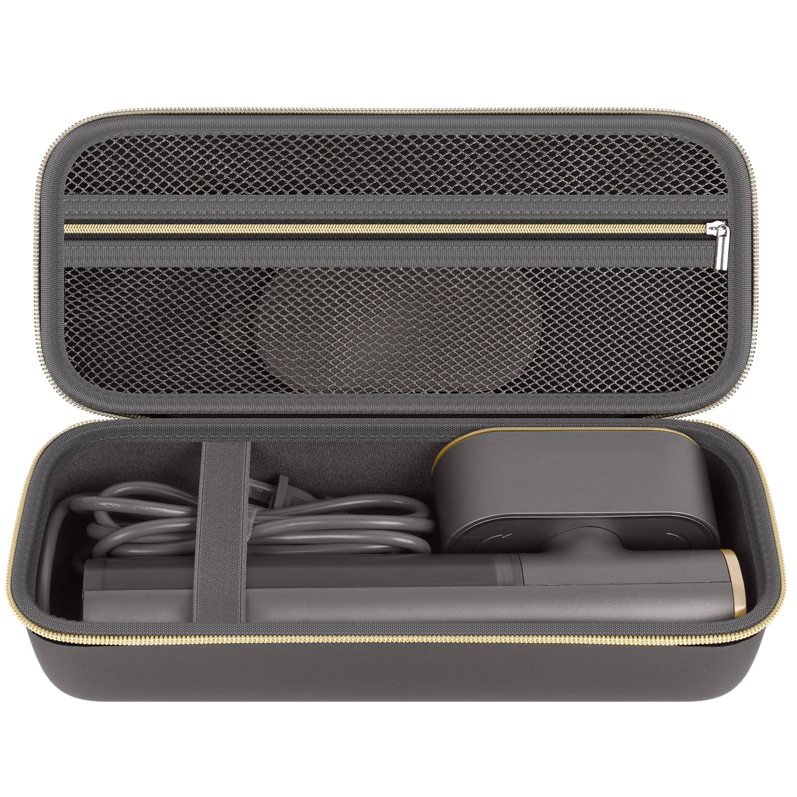 Custodia per vaporiera compatibile con Jack & Rose 100-220 V portatile da viaggio per vestiti, vaporiera portatile e ferro da stiro, borsa organizer con tasca in rete per accessori, solo