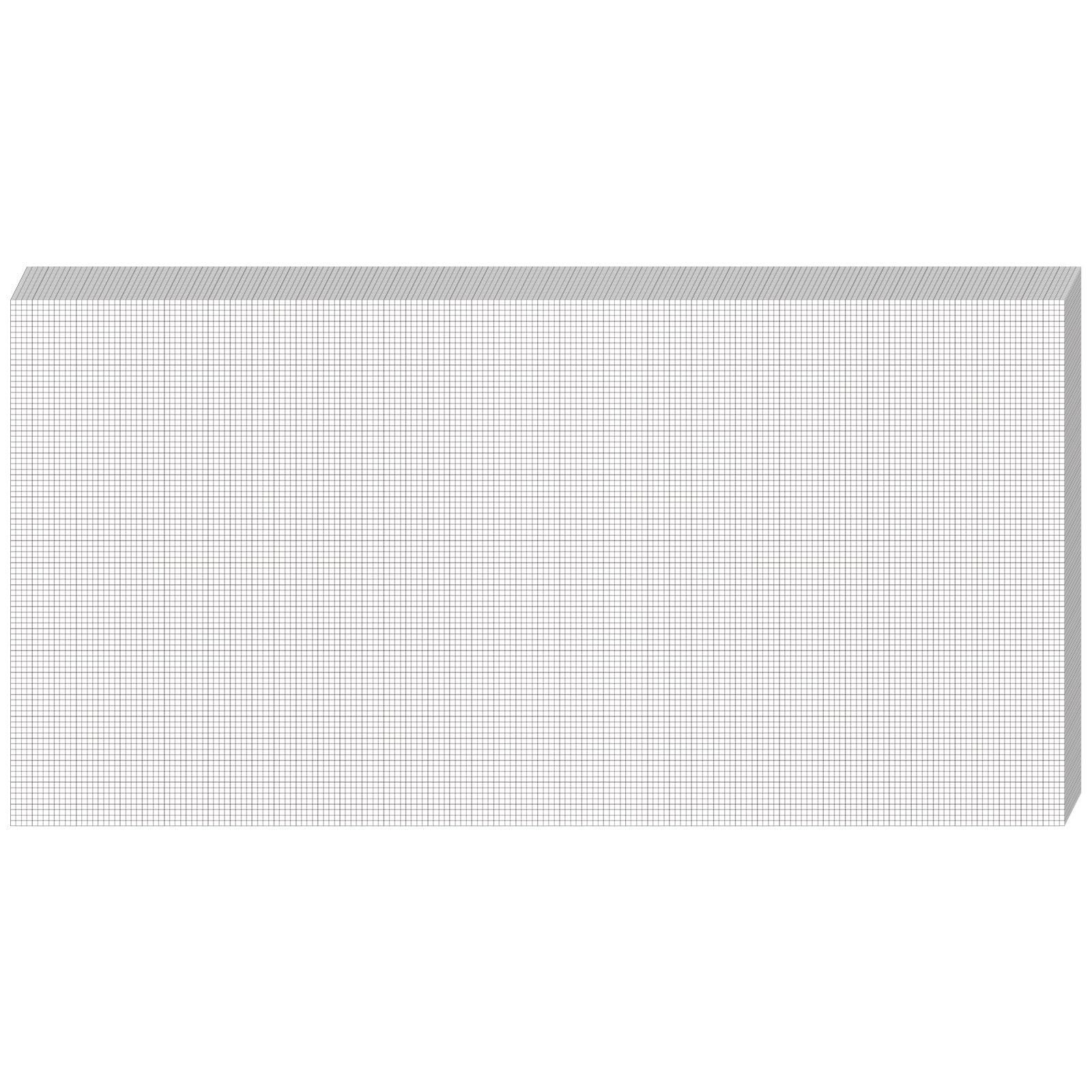 Fuyoooo 25 Blatt Graph Paper Pad 61 x 121,9 cm große Grafik 2,5 cm und 0,6 cm liniertes Rasterpapier für Ingenieure, Architekten, Designer, Mathematiker, Zeichner, Skizze, Haus, kommerzielle Baupläne