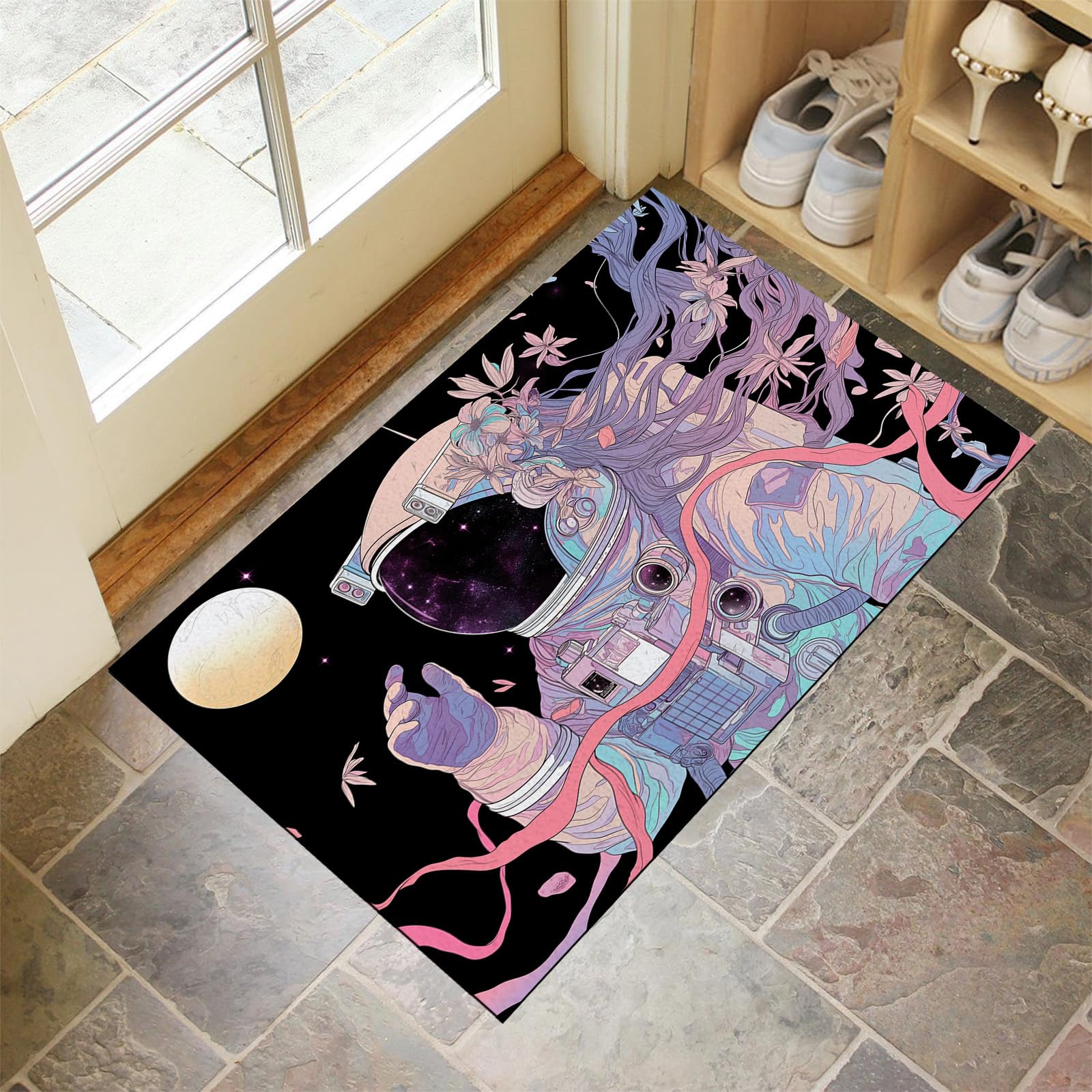 Paillasson extérieur antidérapant 60x90cm idéal pour sublimer l'entrée de votre jardin