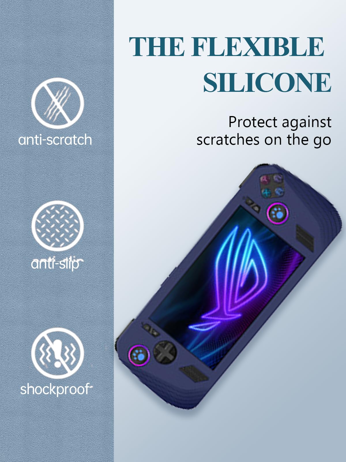 Coque En Silicone Souple Pour ASUS ROG Ally / Ally X 2025 – Protection Anti-choc, Support Incliné, Fin Et Léger - 5