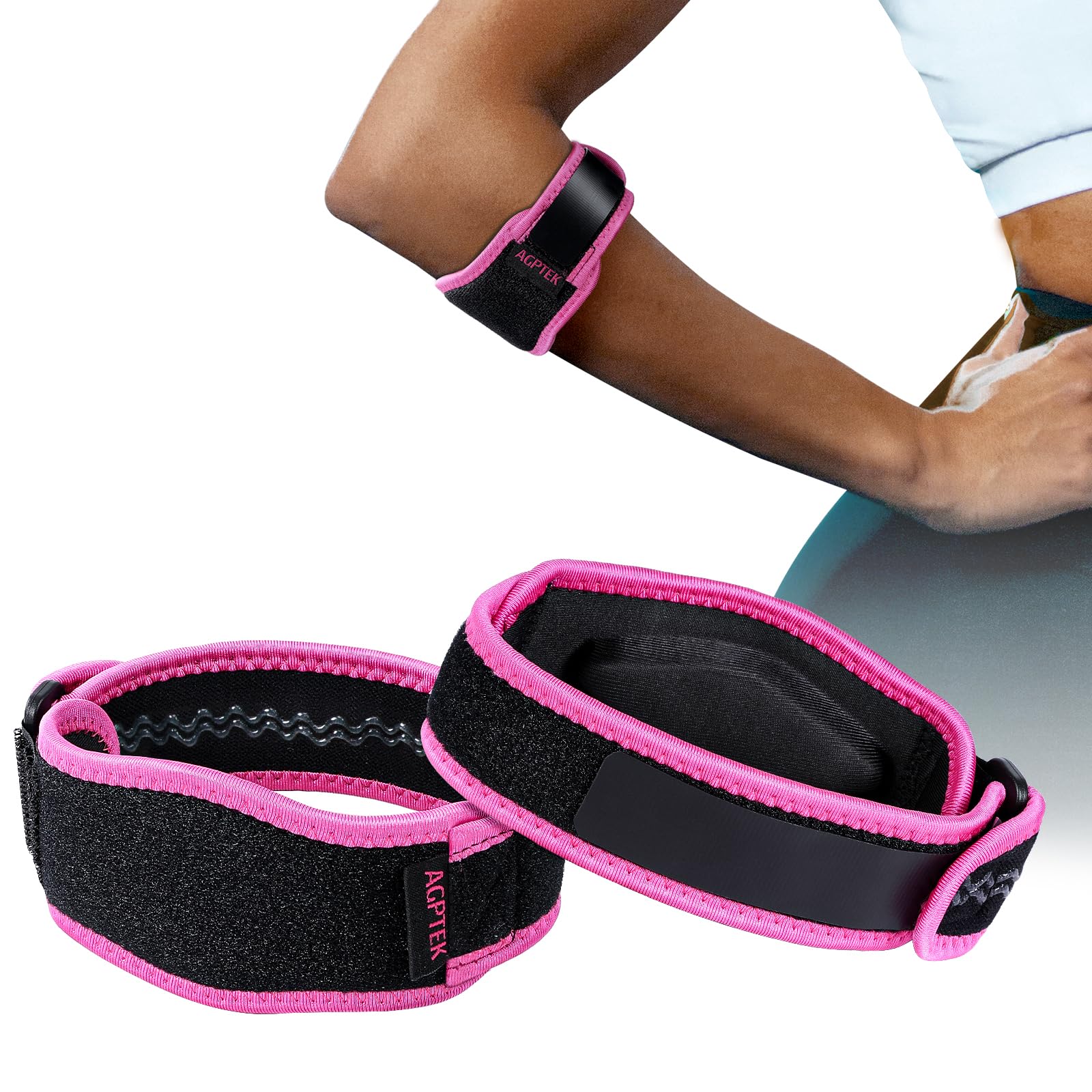AGPTEK Elbow Brace for Tennis Golfers Elbow, Elbow Strap for Men &amp; Women
