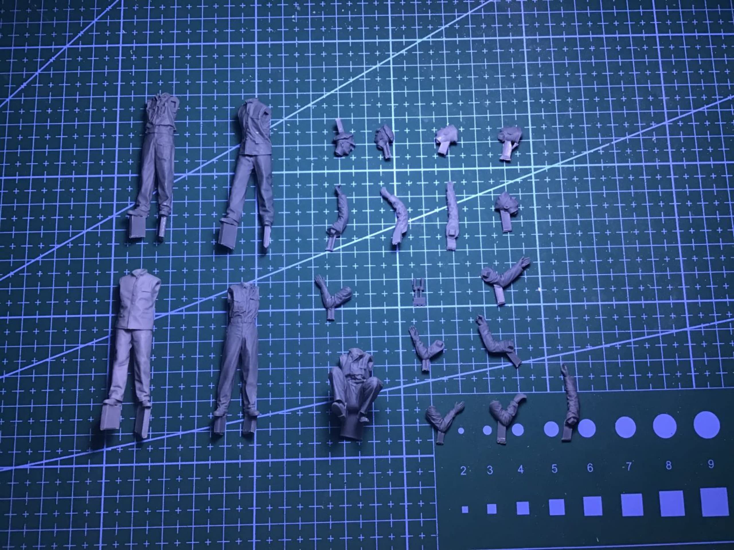 【1/35】 Zestaw modelarski z żywicy niemieckiej z żywicy wojny światowej wojny światowej (niezmontowane i niepomalowane) (4 osoby, bez statku) // ye1w- 4