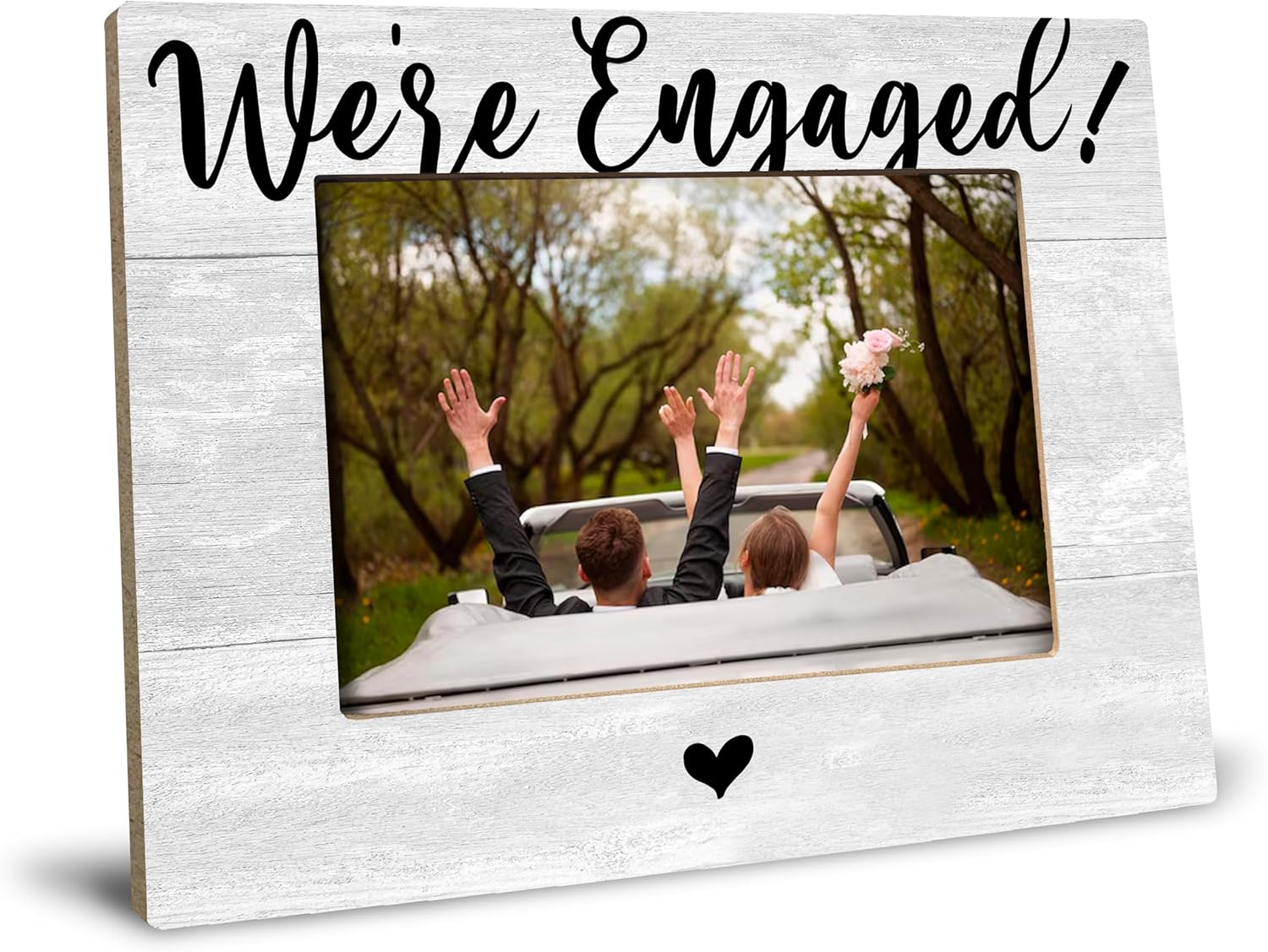Engagement Gifts for Couples, Engagement Picture Frame, We've Engaged, Newly Engaged Wedding Gifts for Boyfriend Girlfriend, Photo Frame 8x10 - Image 2