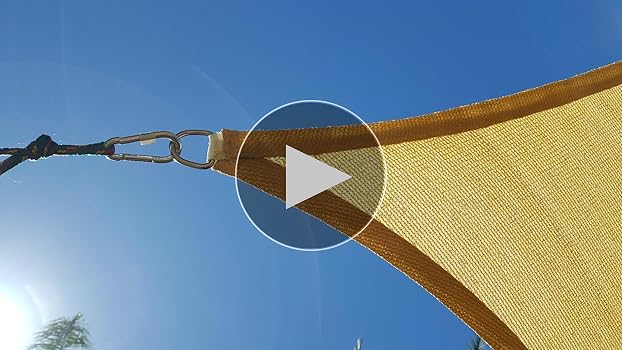 Amazon | YEZOND 遮光ネット 屋外 三角形2M*2M*2M 日除け