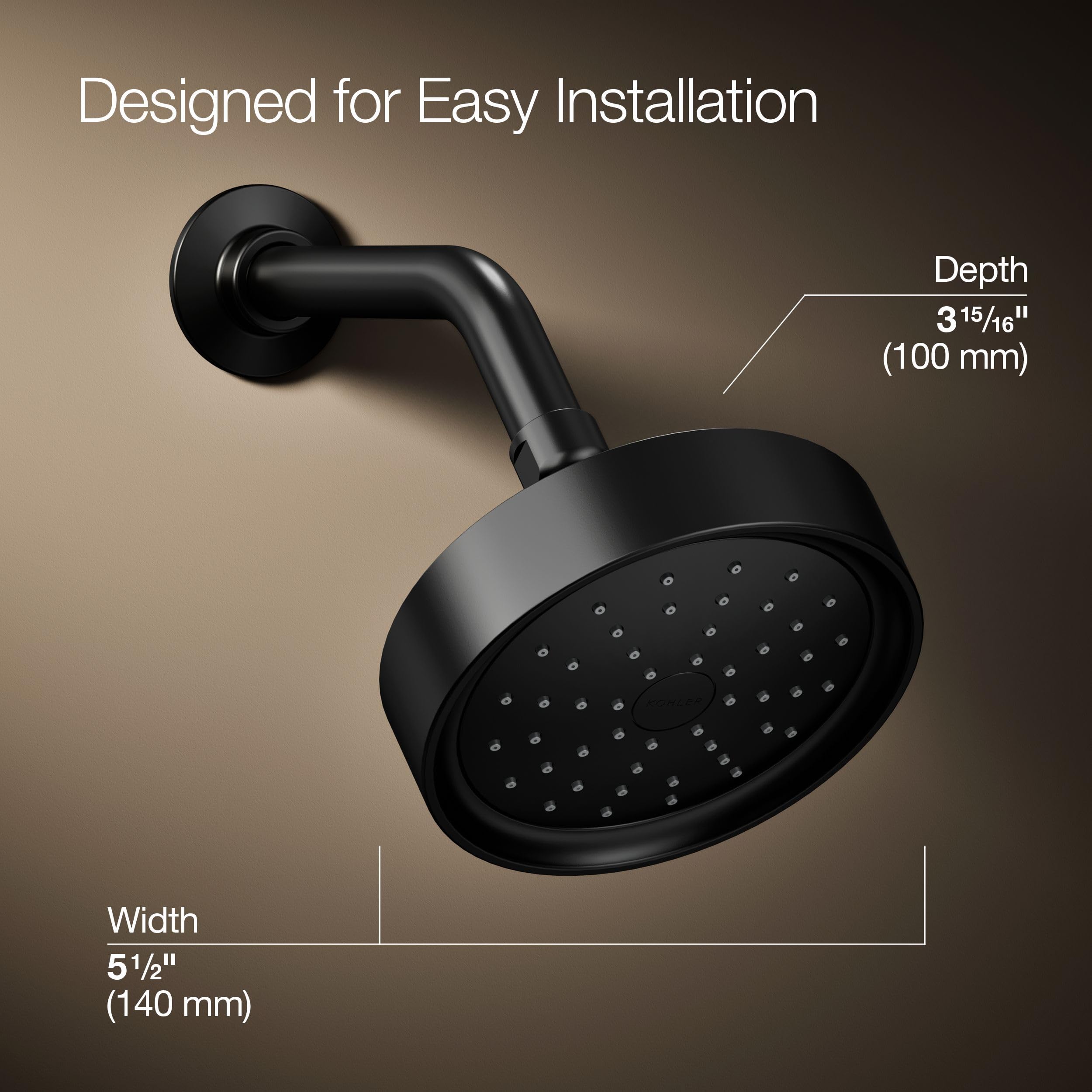 Amazon.co.jp: Kohler K-965-AK-BL ピュリストシャワーヘッド マット