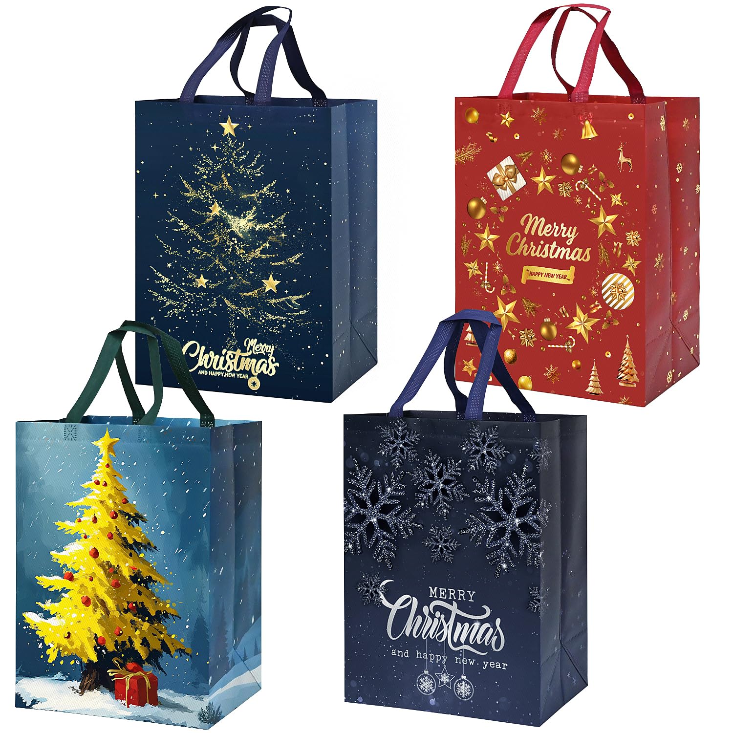 Large Christmas Gifts Bags 4Pcs,41 * 30 * 18 Christmas Presents Bags, Xmas bags for presents