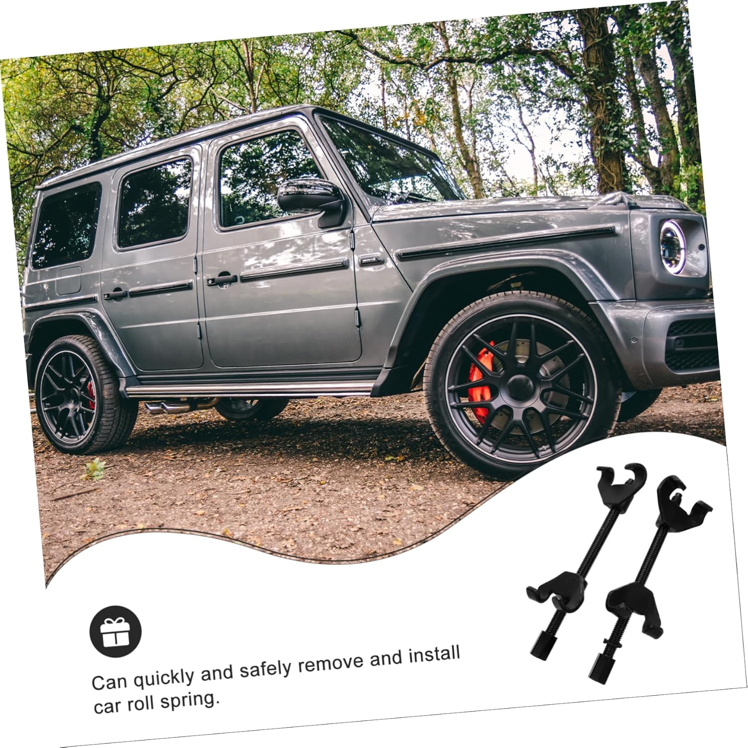 2pcs Automotive Coil Spring Compressor Tool Strut Spring Removal Kit Strut Compressor for Car Maintenance