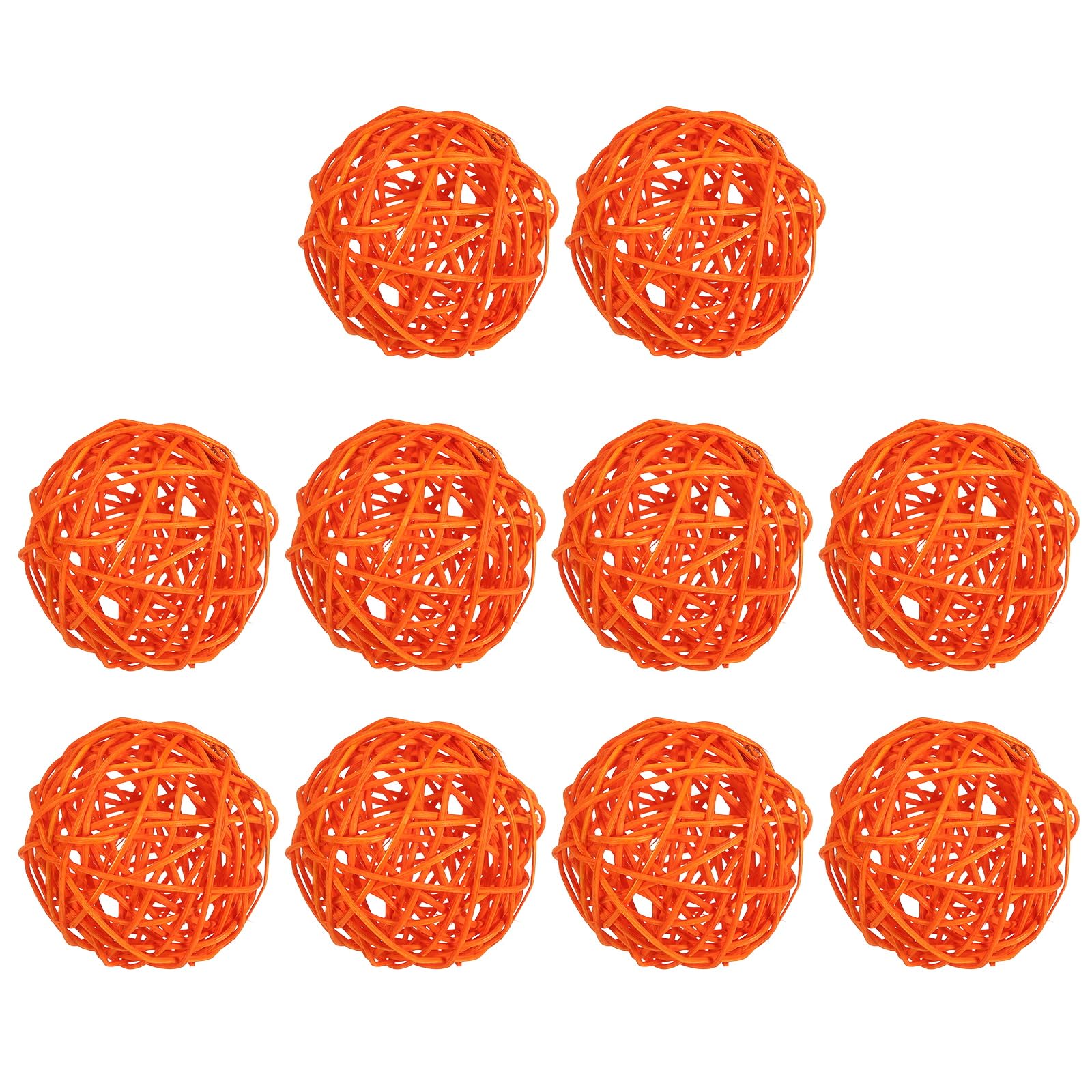 Boules en rotin tressé de 3 pouces PATIKIL pour remplir vos vases vides et décorer vos buffets