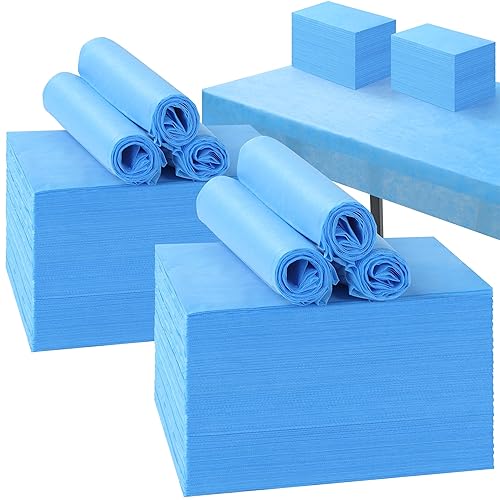 Vista 11 de 100 sábanas desechables de 31 x 71 pulgadas, sábanas de mesa de masaje, tela no tejida, cubierta de cama de spa, transpirable, para masajes, 100