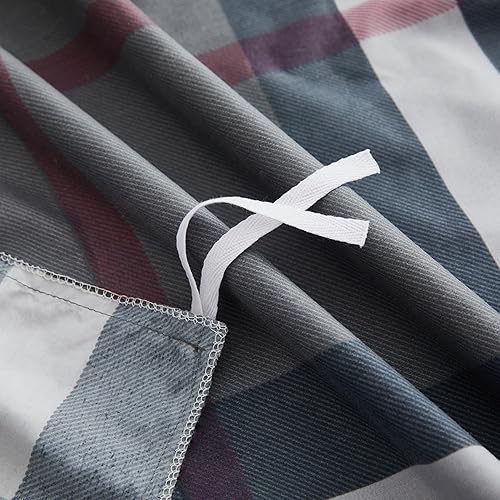 Miniatura 3 de Marina Decoration Juego de funda de edredón de 4 piezas de rayón suave y sedoso impreso de bambú para todas las estaciones, conjunto de sábanas