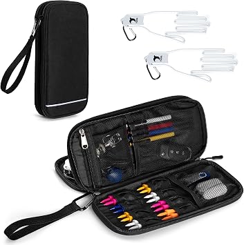 GOBUROS Golf Glove Holder Case for Tees, Ball Markers, Golf Essentials