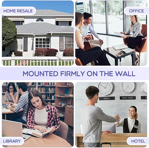 Miniatura 7 de Remerry 2 soportes para folletos al aire libre, soporte de acrílico para folletos, soporte de pared, 4 x 9 pulgadas, caja de exhibición impermeable