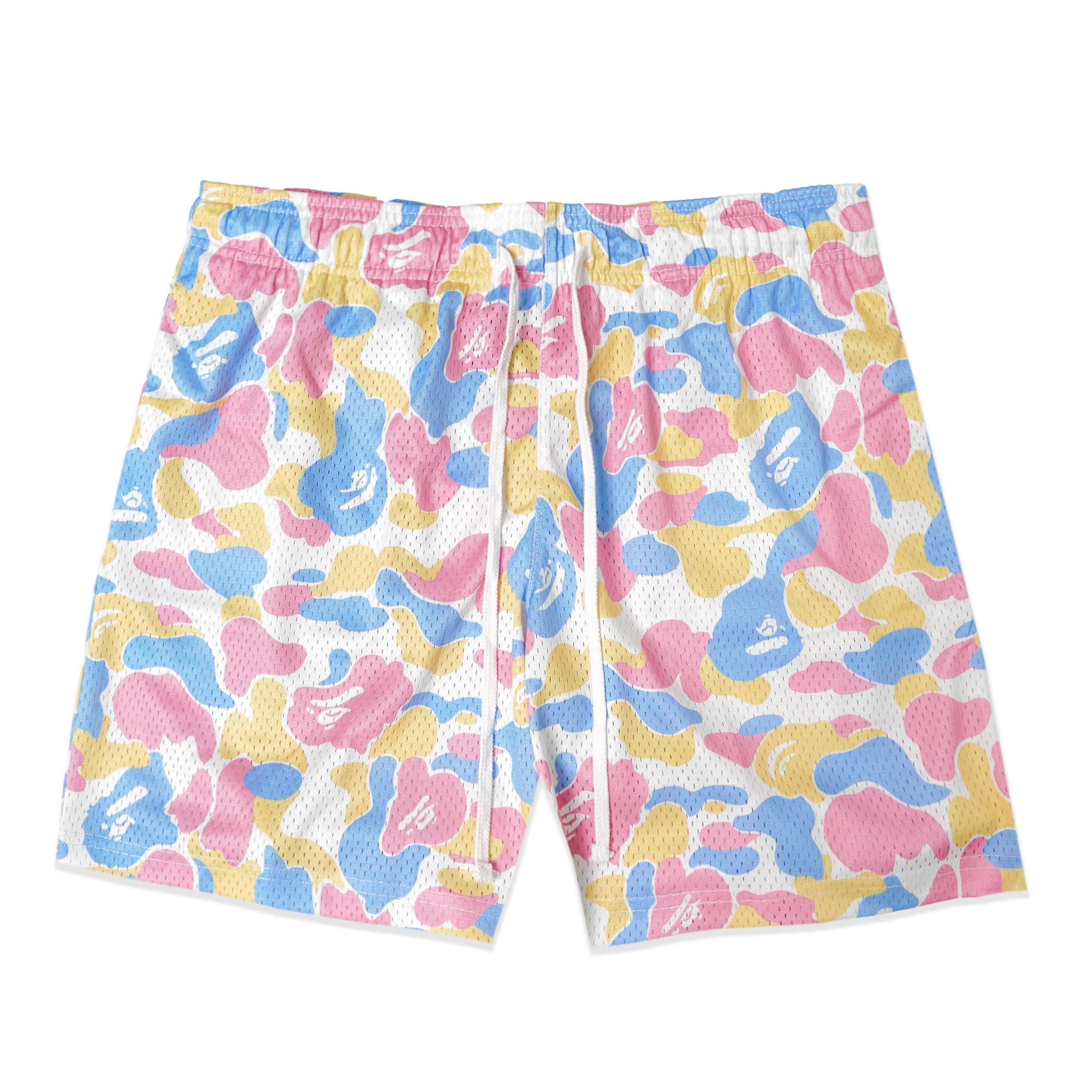 Happy NostalgixMen's Graphic Print Shorts Mesh Basketball Athletic Workout Gym Shorts