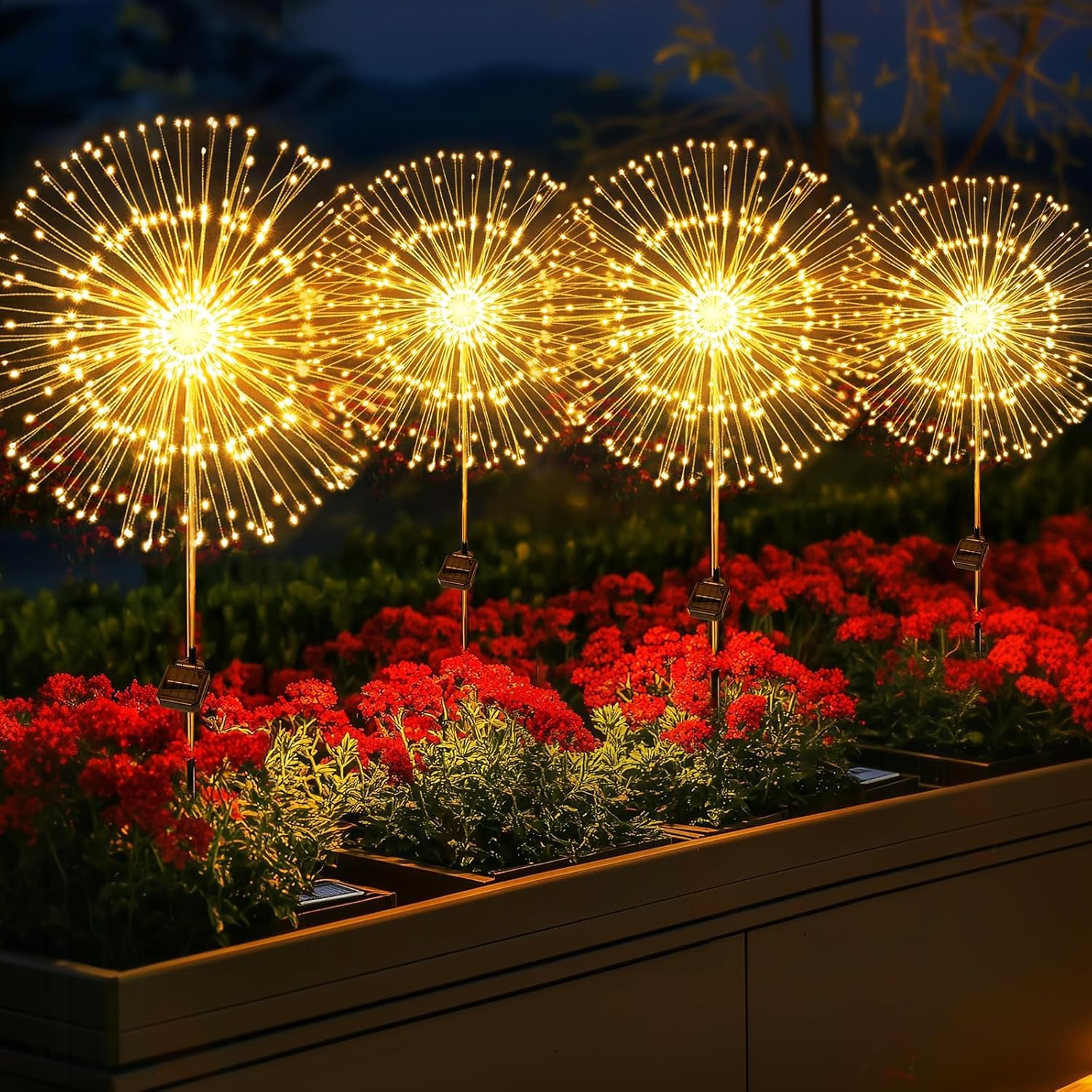 GIACOMO Solarlampen für Außen Garten,Solarleuchten für Außen Solarlichter Pusteblume