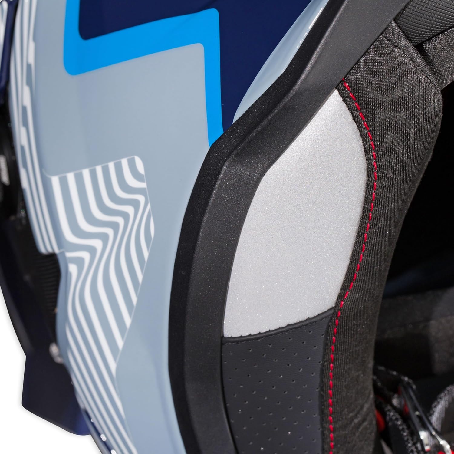Simpson Xcursion Bandit Motorcycle Helmet - Mojave Blue - XS | Off Road Dirt Bike UTV Motocross ATV | Full Face | Removable Peak | Clear Pinlock Anti-Fog Visor Shield | DOT ECE Certified (XBMUGRXS)