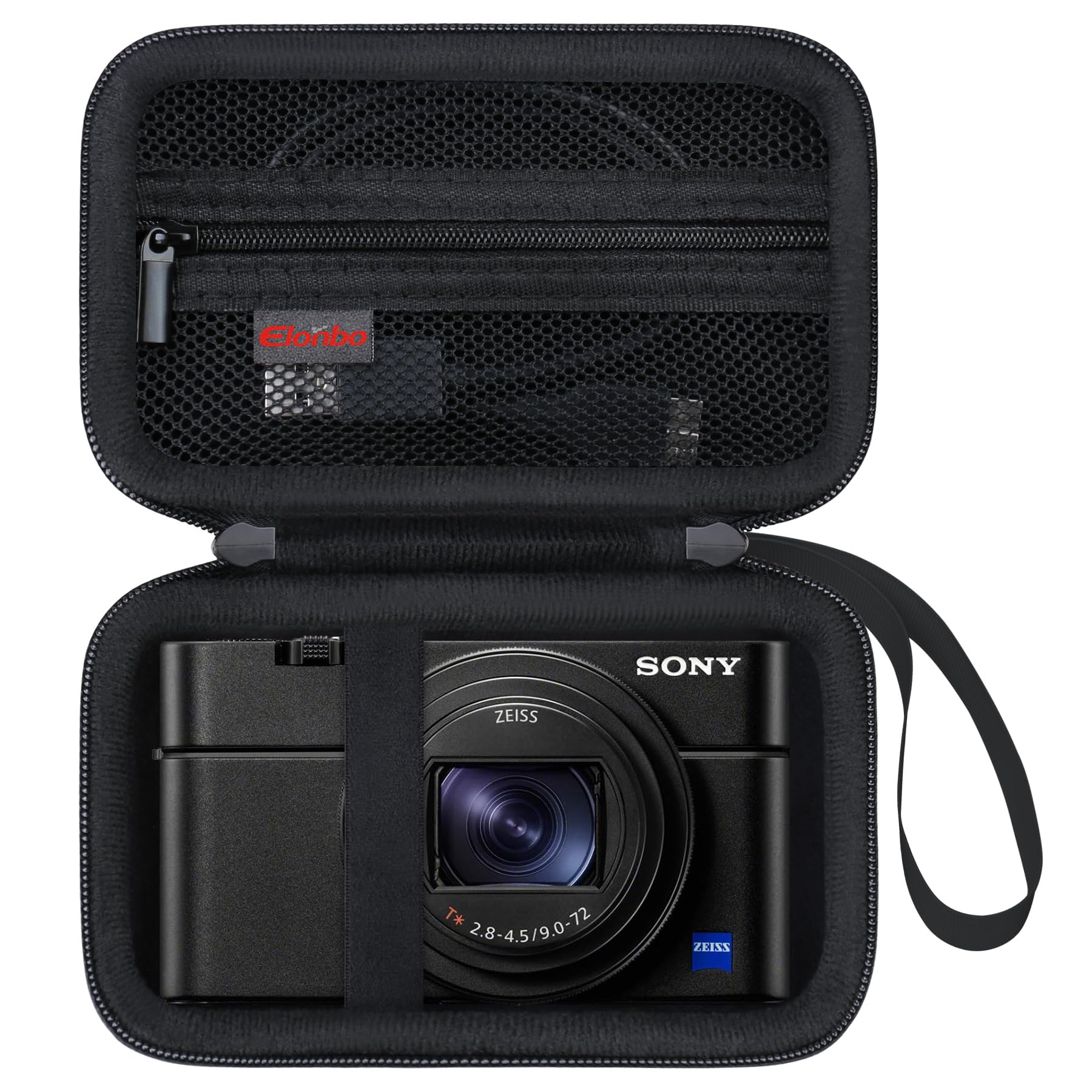 Elonbo Carrying Case for Sony RX100 VII/ RX100 III/ RX100 VI/ RX100 V/ RX100 IV/ RX100 II/ RX100 Digital Camera, Sony RX100 Vlogging Camera Hard