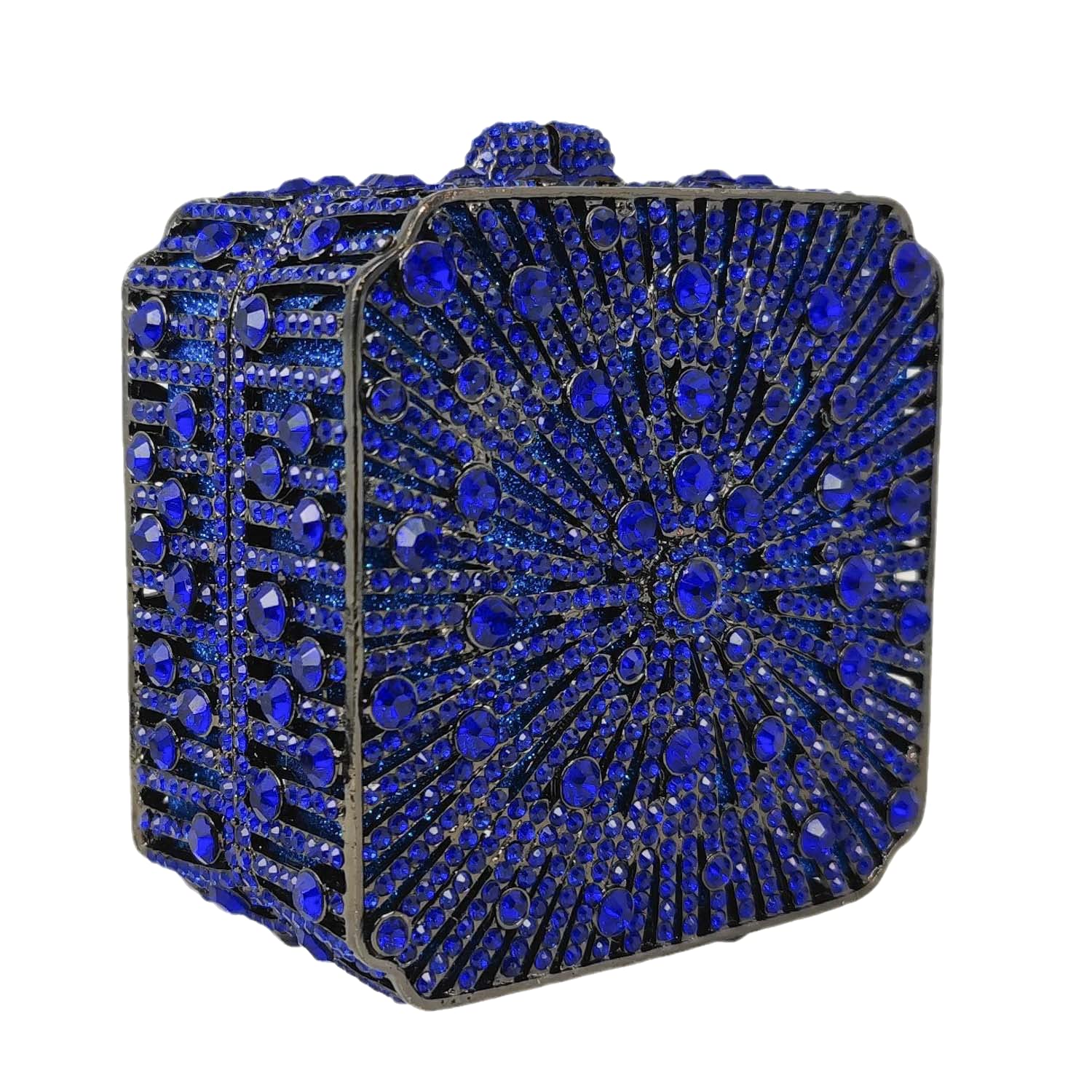 Boutique De FGG Women's CBG833238 Handmade Box Clutch, Mini Square