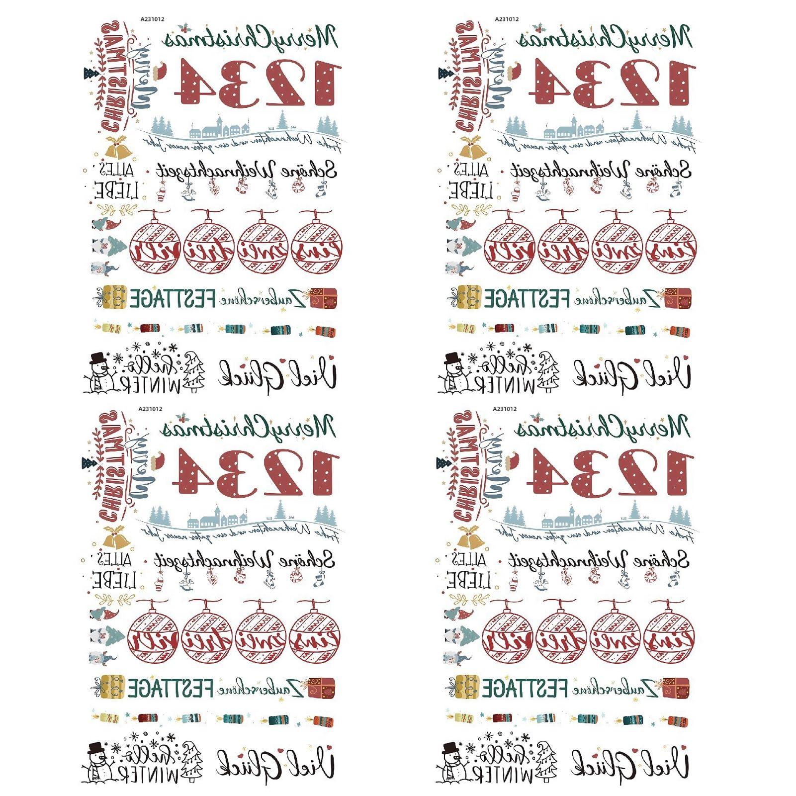 Zanthicia Twelve 4Pack/Lot Candle Sticker Wrap Diy Detailed Stickers As Decal,