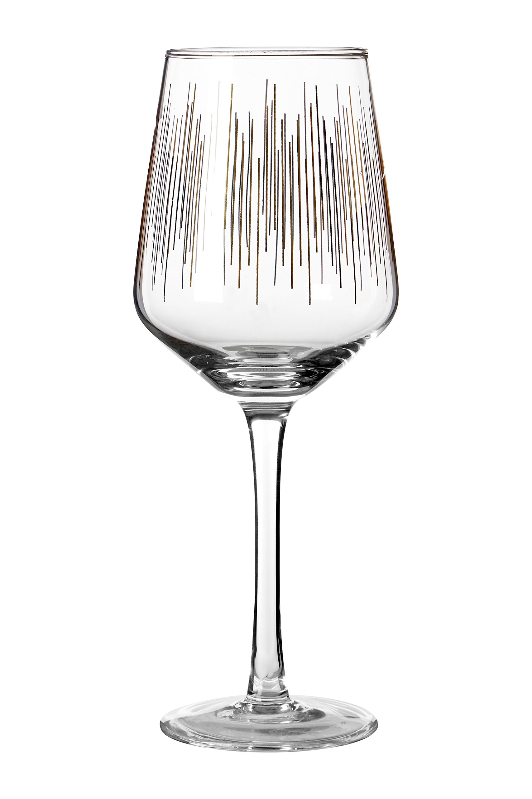 Premier Housewares Set Of 4 Deco Wine Glasses